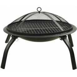 Topdeal Foyer Et Barbecue Avec Tisonnier 2 En 1 56x56x49 Cm Acier FF313352_FR 11 Topdeal Foyer Et Barbecue Avec Tisonnier 2 En 1 56x56x49 Cm Acier FF313352_FR -Chauffage d'extérieur Soldes 56578749 5