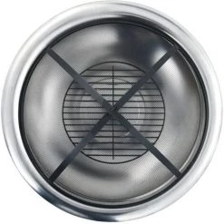 Topdeal Foyer Extérieur Avec Gril En Acier Inoxydable 76 Cm FF46530_FR 11 Topdeal Foyer Extérieur Avec Gril En Acier Inoxydable 76 Cm FF46530_FR -Chauffage d'extérieur Soldes 56579256 5