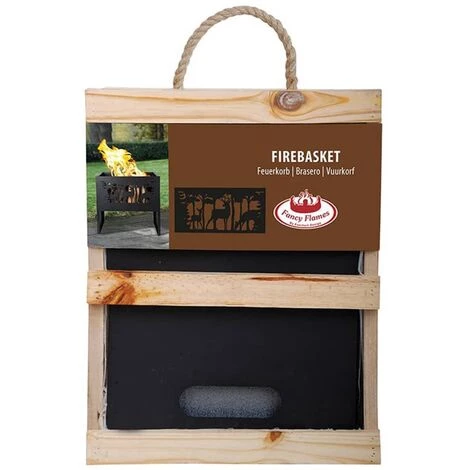 Esschert Design Panier à Feu Cerf Rectangulaire - Noir 5 Esschert Design Panier à Feu Cerf Rectangulaire - Noir – Image 3