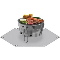 BENOBBY KIDS Les Coussinets De Foyer Hexagonaux Portables De 91,4 Cm Protègent Votre Terrasse Et Votre Pelouse Contre Les Dommages Causés Par La Chaleur. -Chauffage d'extérieur Soldes 56862942 4