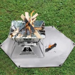 BENOBBY KIDS Les Coussinets De Foyer Hexagonaux Portables De 91,4 Cm Protègent Votre Terrasse Et Votre Pelouse Contre Les Dommages Causés Par La Chaleur. -Chauffage d'extérieur Soldes 56862942 5