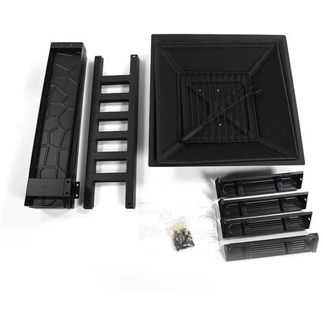 LITZEE Brasero Et Cheminée D'extérieur Pour Votre Jardin, Terrasse Ou Balcon,jardin Terrasses BBQ 32in 5 LITZEE Brasero Et Cheminée D'extérieur Pour Votre Jardin, Terrasse Ou Balcon,jardin Terrasses BBQ 32in – Image 3