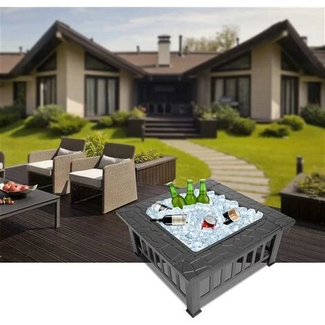 LITZEE Brasero Et Cheminée D'extérieur Pour Votre Jardin, Terrasse Ou Balcon,jardin Terrasses BBQ 32in 7 LITZEE Brasero Et Cheminée D'extérieur Pour Votre Jardin, Terrasse Ou Balcon,jardin Terrasses BBQ 32in – Image 5