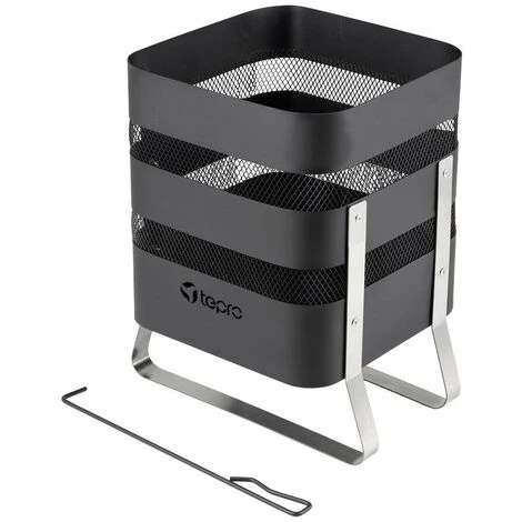 Tepro Garten Milburn Brasero Noir, Argent 5 Tepro Garten Milburn Brasero Noir, Argent – Image 3