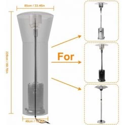 MACARON Couverture Chauffage Patio, Protecteur Meubles Ronds D'extérieur Jardin Imperméable Résistant, Couverture Chauffage Patio Extra Large Ronde, Protection Respirante Tissu Pour Jardin, 226 * 85 Cm LO-Ron 8 MACARON Couverture Chauffage Patio, Protecteur Meubles Ronds D'extérieur Jardin Imperméable Résistant, Couverture Chauffage Patio Extra Large Ronde, Protection Respirante Tissu Pour Jardin, 226 * 85 Cm LO-Ron -Chauffage d'extérieur Soldes 57139620 2