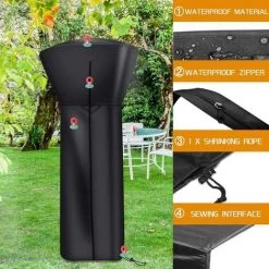 MACARON Housse Pour Parasol Chauffant (226x85x48CM), Couverture De Chauffe-Patio, Housse Pour Parasol Chauffant Rond, Noir Protection Parasol Chauffant,Housse De Protection Pour Chauffage De Terrasse 210D LO-Ron 11 MACARON Housse Pour Parasol Chauffant (226x85x48CM), Couverture De Chauffe-Patio, Housse Pour Parasol Chauffant Rond, Noir Protection Parasol Chauffant,Housse De Protection Pour Chauffage De Terrasse 210D LO-Ron -Chauffage d'extérieur Soldes 57139634 5