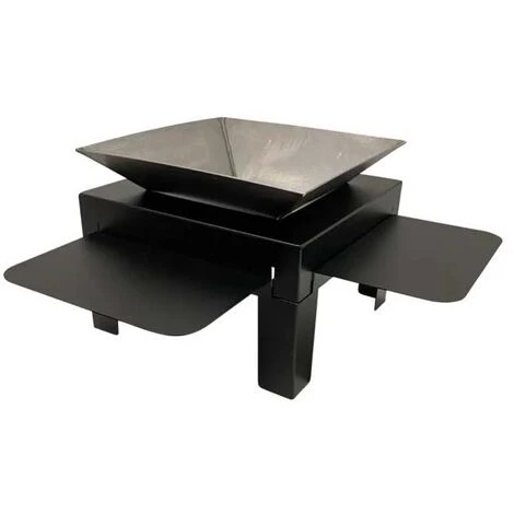 LP DESIGN Brasero En Aluminium 2 En 1 Noir - Noir 4 LP DESIGN Brasero En Aluminium 2 En 1 Noir - Noir – Image 2