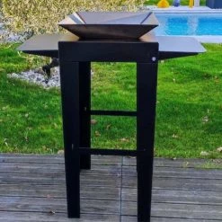 LP DESIGN Brasero En Aluminium 2 En 1 Noir - Noir 7 LP DESIGN Brasero En Aluminium 2 En 1 Noir - Noir -Chauffage d'extérieur Soldes 57140004 3