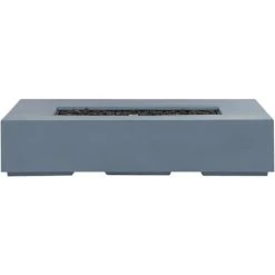 BELIANI Brasero De Jardin Rectangulaire Gris II - Gris