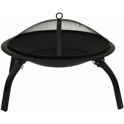 TRUE DEAL Foyer Et Barbecue Avec Tisonnier 2 En 1 56x56x49 Cm Acier 6 TRUE DEAL Foyer Et Barbecue Avec Tisonnier 2 En 1 56x56x49 Cm Acier – Image 4