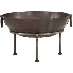 TRUE DEAL Foyer Rustique Ø 60 Cm Fer 8 TRUE DEAL Foyer Rustique Ø 60 Cm Fer -Chauffage d'extérieur Soldes 57829952 2