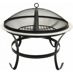 TRUE DEAL Foyer Et Barbecue Avec Tisonnier 2 En 1 56x56x49 Cm Inox 10 TRUE DEAL Foyer Et Barbecue Avec Tisonnier 2 En 1 56x56x49 Cm Inox -Chauffage d'extérieur Soldes 57832089 4