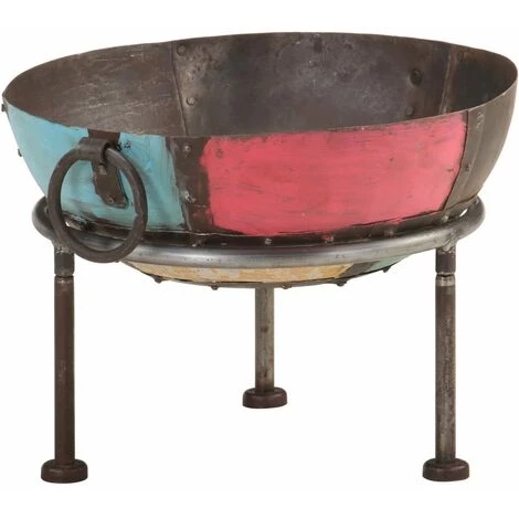 TRUE DEAL Foyer Rustique Coloré Ø 40 Cm Fer 3 TRUE DEAL Foyer Rustique Coloré Ø 40 Cm Fer