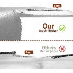 BENOBBY KIDS Tapis De Feu Rond à Trois Couches De 91,4 Cm, Tapis De Foyer En Gazon, Protection De Terrasse Pour Foyer, Tapis De Feu à Bois, Tapis De Foyer, Tapis De Barbecue, Accessoires De Foyer Extérieur. -Chauffage d'extérieur Soldes 58330972 3