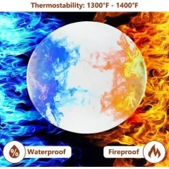 BENOBBY KIDS Tapis De Feu Rond à Trois Couches De 91,4 Cm, Tapis De Foyer En Gazon, Protection De Terrasse Pour Foyer, Tapis De Feu à Bois, Tapis De Foyer, Tapis De Barbecue, Accessoires De Foyer Extérieur. -Chauffage d'extérieur Soldes 58330972 4