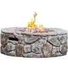 Braséro De Jardin à Gaz Chauffage Extérieur Effet Pierre Foyer 71 Cm Housse De Protection Roches De Lave Teamson Home HF09501AA-EU - Gris 2 Braséro De Jardin à Gaz Chauffage Extérieur Effet Pierre Foyer 71 Cm Housse De Protection Roches De Lave Teamson Home HF09501AA-EU - Gris -Chauffage d'extérieur Soldes 58376326 1