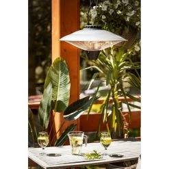 Gerlach GL 7735 Chauffe-Terrasse Extérieur De Plafond IP24, Télécommande, Minuterie 1 - 7 Heure 2100W Noir/Argent - Noir/Argent -Chauffage d'extérieur Soldes 58535918 3