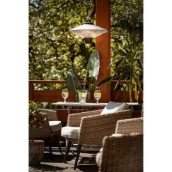 Gerlach GL 7735 Chauffe-Terrasse Extérieur De Plafond IP24, Télécommande, Minuterie 1 - 7 Heure 2100W Noir/Argent - Noir/Argent -Chauffage d'extérieur Soldes 58535918 4