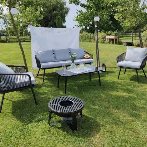 SOMAGIC - Brasero En Fonte 52cm - Noir 4 SOMAGIC - Brasero En Fonte 52cm - Noir – Image 2