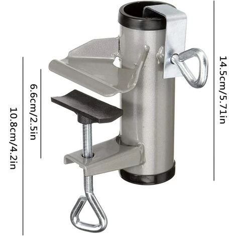 AOUGO Porte-parapluie De Patio - Pince De Parapluie De Balcon Robuste, Porte-parapluie, Clip Fixe Pour Patios, Chaises, Quais, Pontons, Mâts De Drapeau Et Tables De Pique-nique 4 AOUGO Porte-parapluie De Patio - Pince De Parapluie De Balcon Robuste, Porte-parapluie, Clip Fixe Pour Patios, Chaises, Quais, Pontons, Mâts De Drapeau Et Tables De Pique-nique – Image 2