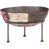 INLIFE Foyer Rustique Coloré Ø 60 Cm Fer - Multicolore 1 INLIFE Foyer Rustique Coloré Ø 60 Cm Fer - Multicolore -Chauffage d'extérieur Soldes 58691933 1