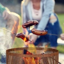 Relaxdays Brasero, Design Maille, Aspect Rouille, Grille De Foyer, Tisonnier, HD : 53 X 44 Cm, Vasque Feu, Acier, Marron 10 Relaxdays Brasero, Design Maille, Aspect Rouille, Grille De Foyer, Tisonnier, HD : 53 X 44 Cm, Vasque Feu, Acier, Marron -Chauffage d'extérieur Soldes 58968410 4