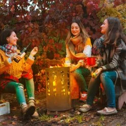 Relaxdays Brasero, Acier Corten, Grille Foyer, Tisonnier, Pare-étincelles, HxD: 60x37 Cm, Aspect Rouille, Jardin, Marron 10 Relaxdays Brasero, Acier Corten, Grille Foyer, Tisonnier, Pare-étincelles, HxD: 60x37 Cm, Aspect Rouille, Jardin, Marron -Chauffage d'extérieur Soldes 58968574 4