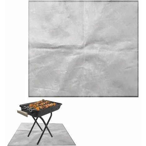 LTS FAFA 100cm Tapis De Barbecue RéSistant Au Feu, Tapis De Foyer Pour Terrasse Tapis Ignifuge, Résistant à La Chaleur Imperméable Coussin De Foyer à Haute TempéRature Tapis De Protection Du Sol (Gris) 3 LTS FAFA 100cm Tapis De Barbecue RéSistant Au Feu, Tapis De Foyer Pour Terrasse Tapis Ignifuge, Résistant à La Chaleur Imperméable Coussin De Foyer à Haute TempéRature Tapis De Protection Du Sol (Gris)