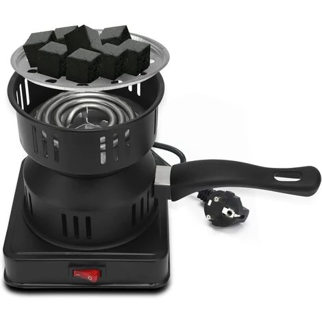 OUSUDELA Allume-charbon électrique, Barbecue à Charbon électrique, Chalumeau à Charbon, Grille-chicha, Plaque Chauffante, Accessoire Noir Avec Poignée De Transport Et Grille De Charbon 3 OUSUDELA Allume-charbon électrique, Barbecue à Charbon électrique, Chalumeau à Charbon, Grille-chicha, Plaque Chauffante, Accessoire Noir Avec Poignée De Transport Et Grille De Charbon