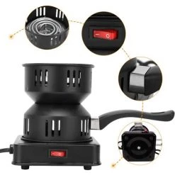 OUSUDELA Allume-charbon électrique, Barbecue à Charbon électrique, Chalumeau à Charbon, Grille-chicha, Plaque Chauffante, Accessoire Noir Avec Poignée De Transport Et Grille De Charbon 8 OUSUDELA Allume-charbon électrique, Barbecue à Charbon électrique, Chalumeau à Charbon, Grille-chicha, Plaque Chauffante, Accessoire Noir Avec Poignée De Transport Et Grille De Charbon -Chauffage d'extérieur Soldes 59207298 2