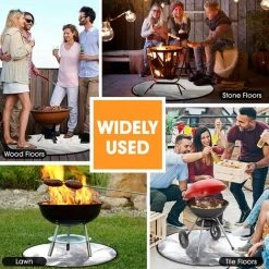 TANCYCO Tapis De Foyer Et Tapis Ignifuge, Pour Réchaud De Camping, Gaz à Dessus Plat Extérieur, Brûleurs Au Propane Et Grils à Charbon, Tapis Sous Le Gril Pour Protection De Terrasse Et Pelouse 91,4 Cm 10 TANCYCO Tapis De Foyer Et Tapis Ignifuge, Pour Réchaud De Camping, Gaz à Dessus Plat Extérieur, Brûleurs Au Propane Et Grils à Charbon, Tapis Sous Le Gril Pour Protection De Terrasse Et Pelouse 91,4 Cm -Chauffage d'extérieur Soldes 59307475 4