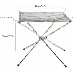 PROSTER Brasero Extérieur Pliable Camping En Maille D'acier Inoxydable Résistant à La Chaleur Avec Sac 8 PROSTER Brasero Extérieur Pliable Camping En Maille D'acier Inoxydable Résistant à La Chaleur Avec Sac -Chauffage d'extérieur Soldes 59410221 2