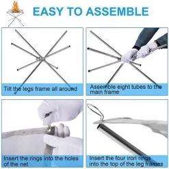 ILOVEMILAN Foyer Extérieur Portatif Avec Sac De Transport Pour Travel-M -Chauffage d'extérieur Soldes 59684718 5