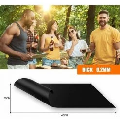 IRISFR Tapis De Cuisson Pour Barbecue, 40x33cm Set De 8 Feuilles De BBQ Réutilisable Extérieur, Cuisson Mats Pour Barbecue Gaz, Weber Charbon Barbecue, Postuler à Plaques Et Grilles Pour Cuisson,Lilaris 9 IRISFR Tapis De Cuisson Pour Barbecue, 40x33cm Set De 8 Feuilles De BBQ Réutilisable Extérieur, Cuisson Mats Pour Barbecue Gaz, Weber Charbon Barbecue, Postuler à Plaques Et Grilles Pour Cuisson,Lilaris -Chauffage d'extérieur Soldes 59805148 3