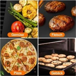 IRISFR Tapis De Cuisson Pour Barbecue, 40x33cm Set De 8 Feuilles De BBQ Réutilisable Extérieur, Cuisson Mats Pour Barbecue Gaz, Weber Charbon Barbecue, Postuler à Plaques Et Grilles Pour Cuisson,Lilaris 11 IRISFR Tapis De Cuisson Pour Barbecue, 40x33cm Set De 8 Feuilles De BBQ Réutilisable Extérieur, Cuisson Mats Pour Barbecue Gaz, Weber Charbon Barbecue, Postuler à Plaques Et Grilles Pour Cuisson,Lilaris -Chauffage d'extérieur Soldes 59805148 5