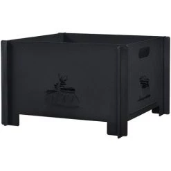 Brasero De Jardin Etnedal Au Charbon Ou Au Bois 25 X 40 X 40 Cm [casa.pro] -Chauffage d'extérieur Soldes 59897328 4