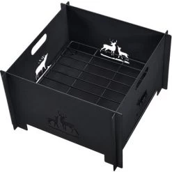 Brasero De Jardin Etnedal Au Charbon Ou Au Bois 25 X 40 X 40 Cm [casa.pro] -Chauffage d'extérieur Soldes 59897328 5