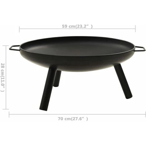 Topdeal Foyer 70x59x28 Cm Acier FF313346_FR 7 Topdeal Foyer 70x59x28 Cm Acier FF313346_FR – Image 5