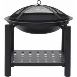 Topdeal Foyer Avec Tisonnier 54x54x55 Cm Acier FF313639_FR 10 Topdeal Foyer Avec Tisonnier 54x54x55 Cm Acier FF313639_FR -Chauffage d'extérieur Soldes 60047646 4