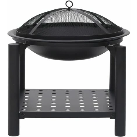 Topdeal Foyer Avec Tisonnier 54x54x55 Cm Acier FF313639_FR 6 Topdeal Foyer Avec Tisonnier 54x54x55 Cm Acier FF313639_FR – Image 4