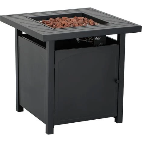 Bras¨¦ro ¨¤ Gaz,chauffage De Gaz Ext¨¦rieur Pour Jardin Et Terrasse£¬¨Cv¨¦ritable Flamme 5000BTU,Chauffage D'appoint .Thermostat Bali Outdoors Foyer ¨¤ Gaz Avec Pierres De Lave - Noir 4 Bras¨¦ro ¨¤ Gaz,chauffage De Gaz Ext¨¦rieur Pour Jardin Et Terrasse£¬¨Cv¨¦ritable Flamme 5000BTU,Chauffage D'appoint .Thermostat Bali Outdoors Foyer ¨¤ Gaz Avec Pierres De Lave - Noir – Image 2