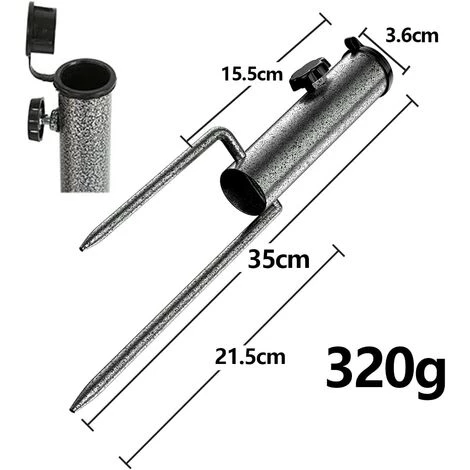 REGALI Porte-parapluie, Porte-parapluie Porte-parapluie Pour Jardin/pêche/plage 4 REGALI Porte-parapluie, Porte-parapluie Porte-parapluie Pour Jardin/pêche/plage – Image 2