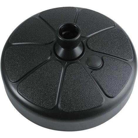 REGALI Porte-parapluie Noir Porte-parapluie Remplissable De Sable Support Intérieur Portable Rond En Plastique Jardin De Plage Extérieur 7 REGALI Porte-parapluie Noir Porte-parapluie Remplissable De Sable Support Intérieur Portable Rond En Plastique Jardin De Plage Extérieur – Image 5