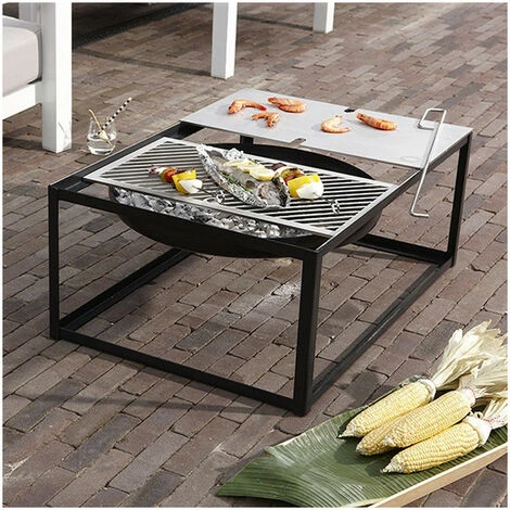 Brasero Barbecue Slide H33cm Konstantin Slawinski Noir - Noir 7 Brasero Barbecue Slide H33cm Konstantin Slawinski Noir - Noir – Image 5