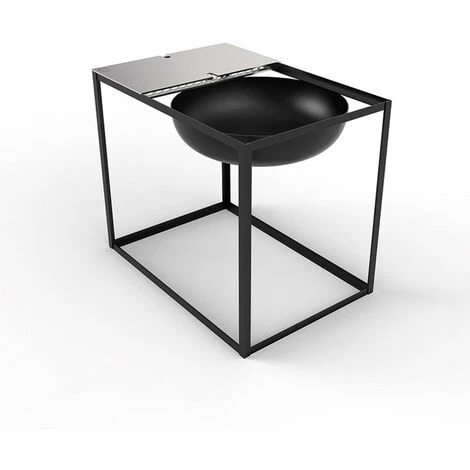 Brasero Barbecue Slide H70cm Konstantin Slawinski Noir - Noir 4 Brasero Barbecue Slide H70cm Konstantin Slawinski Noir - Noir – Image 2