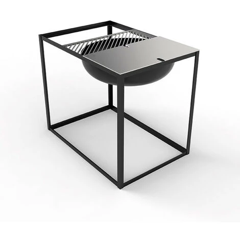 Brasero Barbecue Slide H70cm Konstantin Slawinski Noir - Noir 6 Brasero Barbecue Slide H70cm Konstantin Slawinski Noir - Noir – Image 4