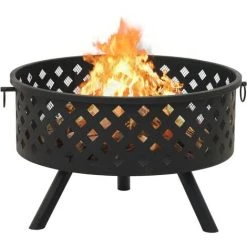 INLIFE Foyer Avec Tisonnier 68 Cm XXL Acier 10 INLIFE Foyer Avec Tisonnier 68 Cm XXL Acier -Chauffage d'extérieur Soldes 60302733 4