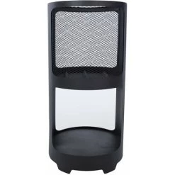 Topdeal Foyer Buffalo 44 X 90 Cm Acier Noir Mat FF428832_FR -Chauffage d'extérieur Soldes 60371779 2