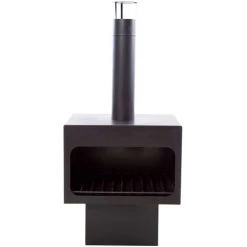 Topdeal Cheminée Jersey XL Acier Noir FF411818_FR