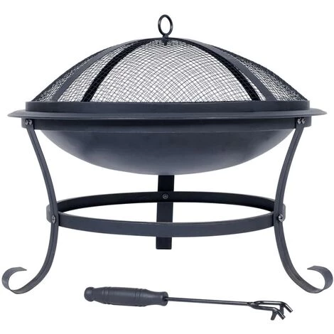 Topdeal Bol à Feu Atlanta Noir Acier 51 Cm FF411826_FR 4 Topdeal Bol à Feu Atlanta Noir Acier 51 Cm FF411826_FR – Image 2